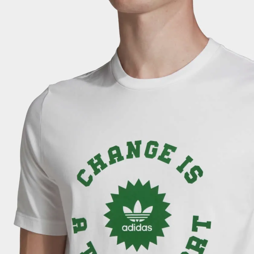 Adidas Originals Men's Trefoil Circle Tee - White