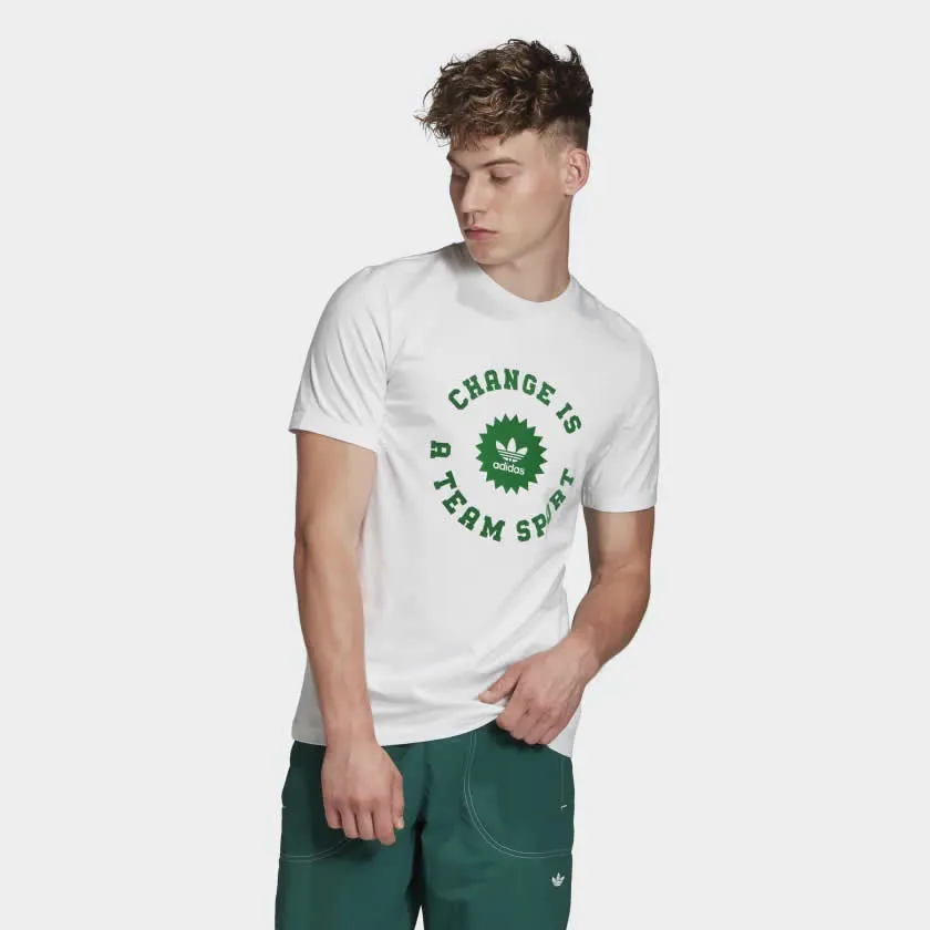 Adidas Originals Men's Trefoil Circle Tee - White