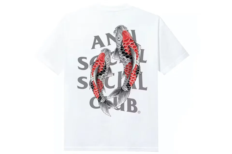 Anti Social Social Club Koi Garden 3M Reflective Tee White