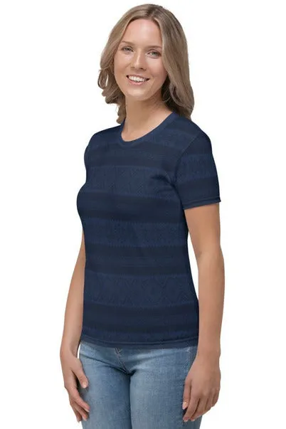 Arabesque Blue Women's T-shirt