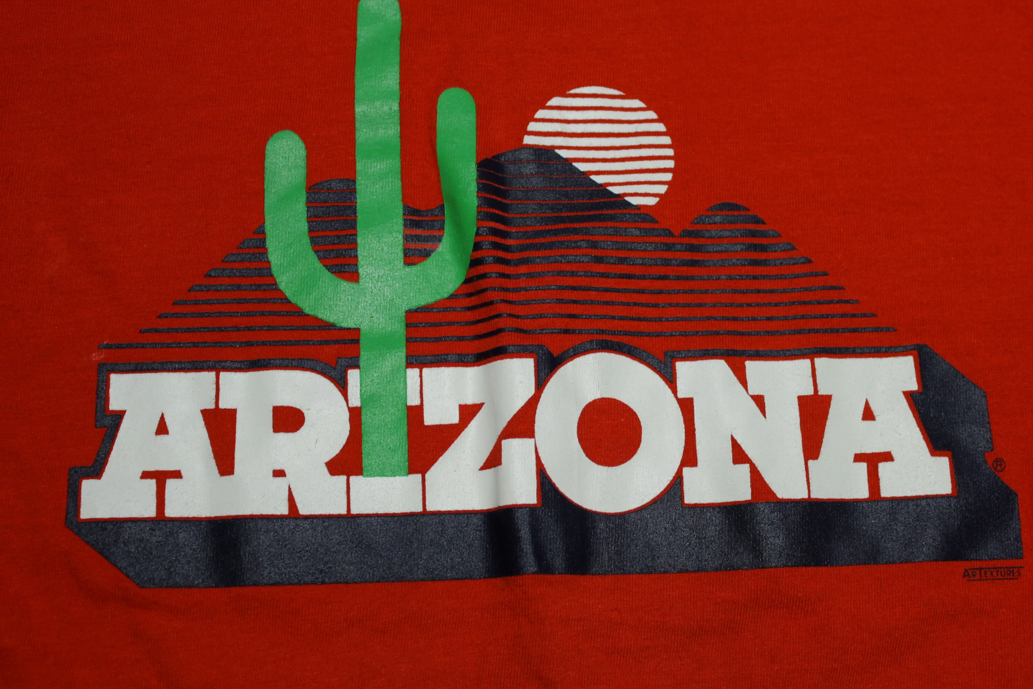 Arizona Cactus Vintage 80's Single Stitch Hanes Beefy T T-Shirt