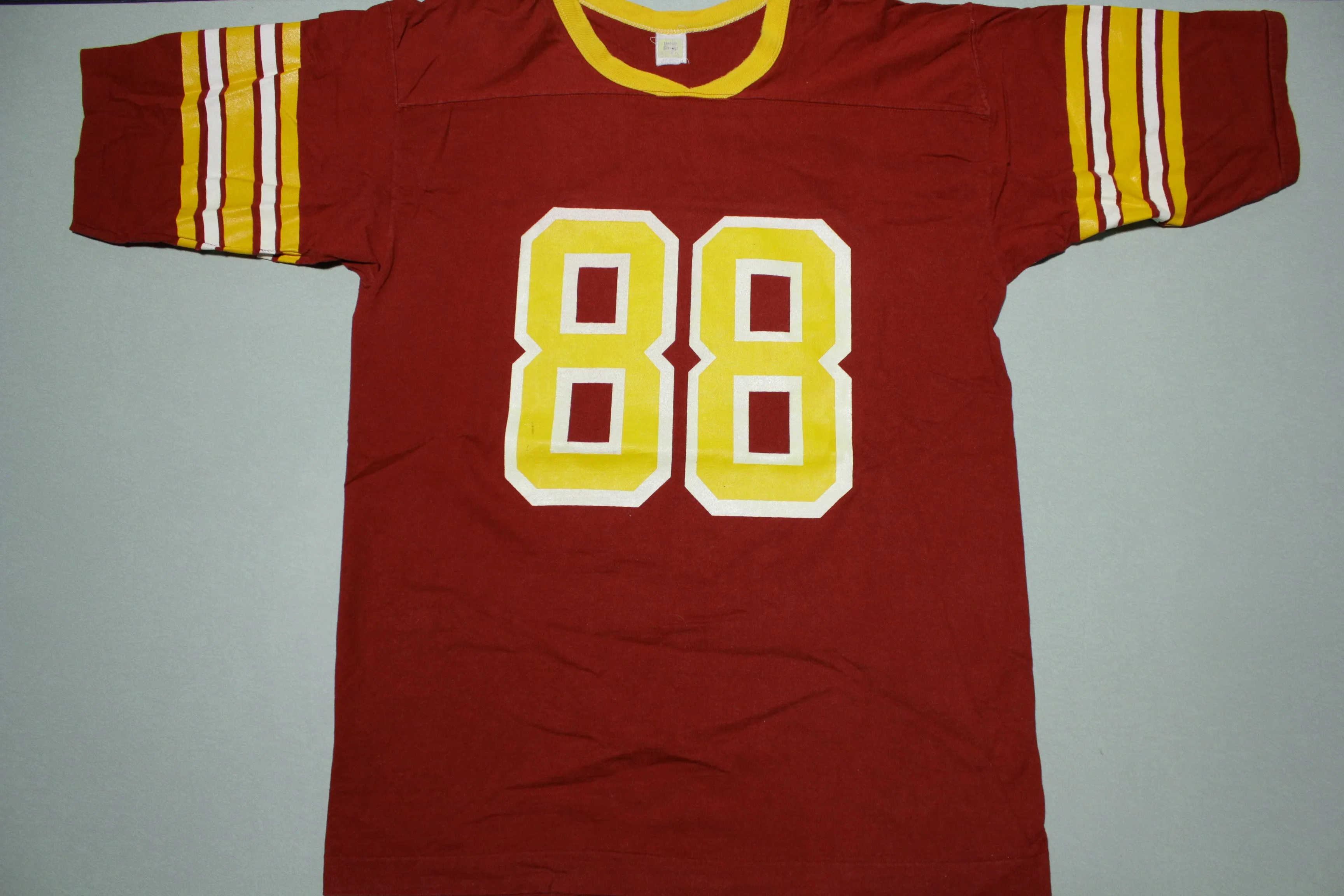 ASU Vintage 80's 88 Velva Sheen Striped Football Jersey T-Shirt