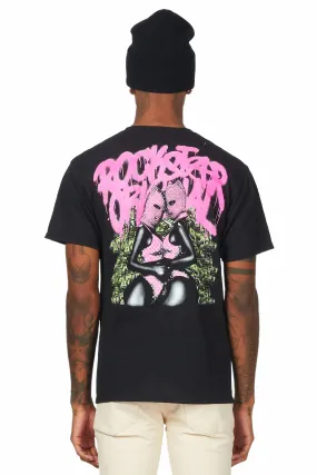 Badbich Black Graphic T-Shirt