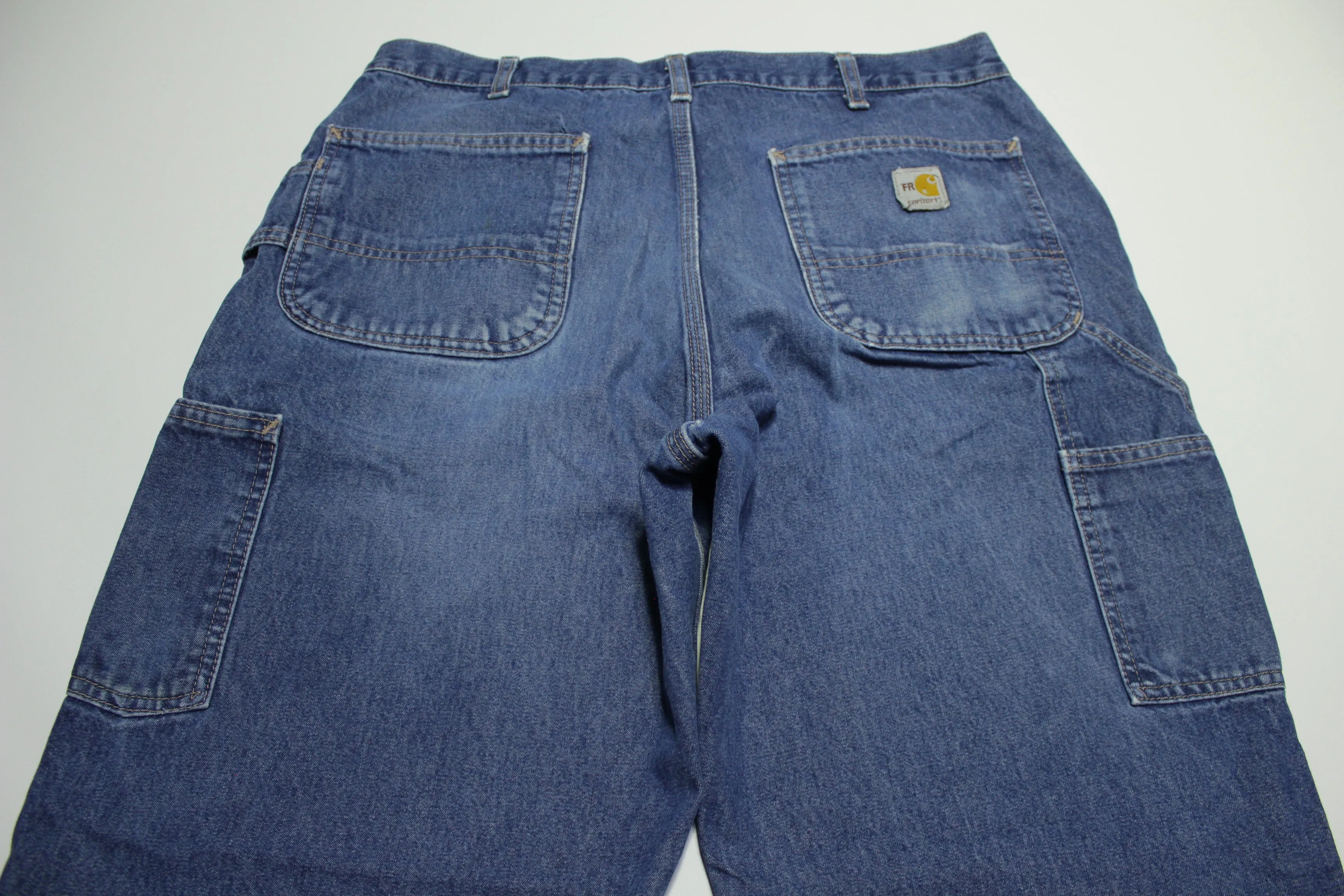 Carhartt FRB13 DNM Flame Resistant NFPA 70E Work Construction Denim Blue Jeans