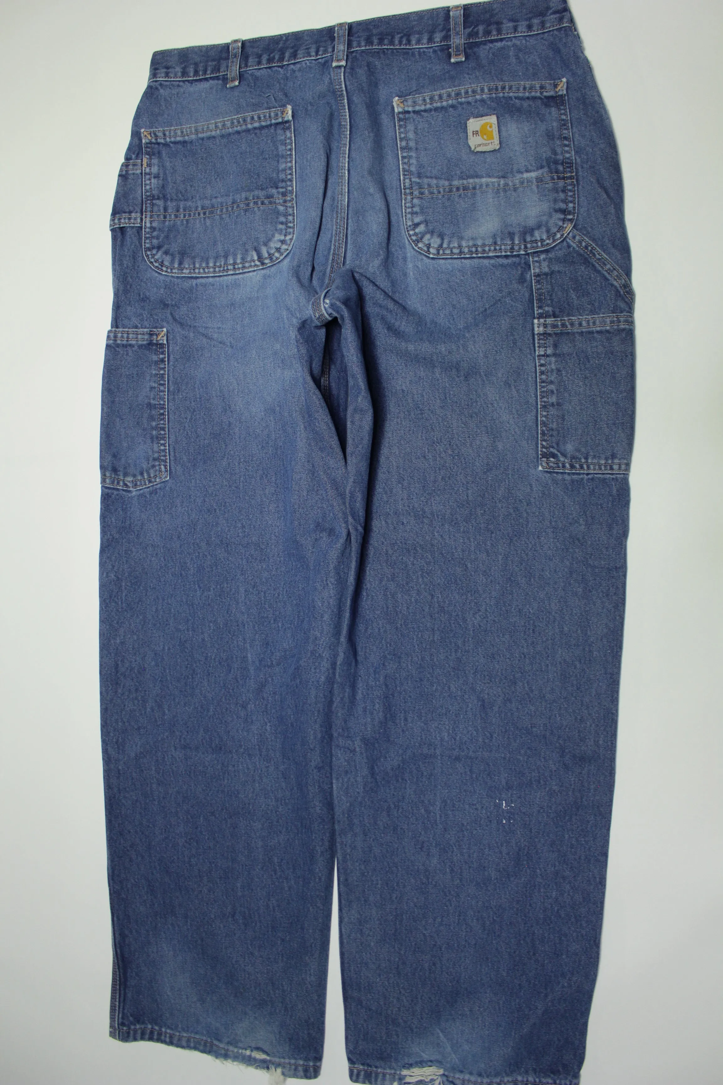 Carhartt FRB13 DNM Flame Resistant NFPA 70E Work Construction Denim Blue Jeans