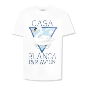 Casablanca Par Avion Screen Printed White T Shirt