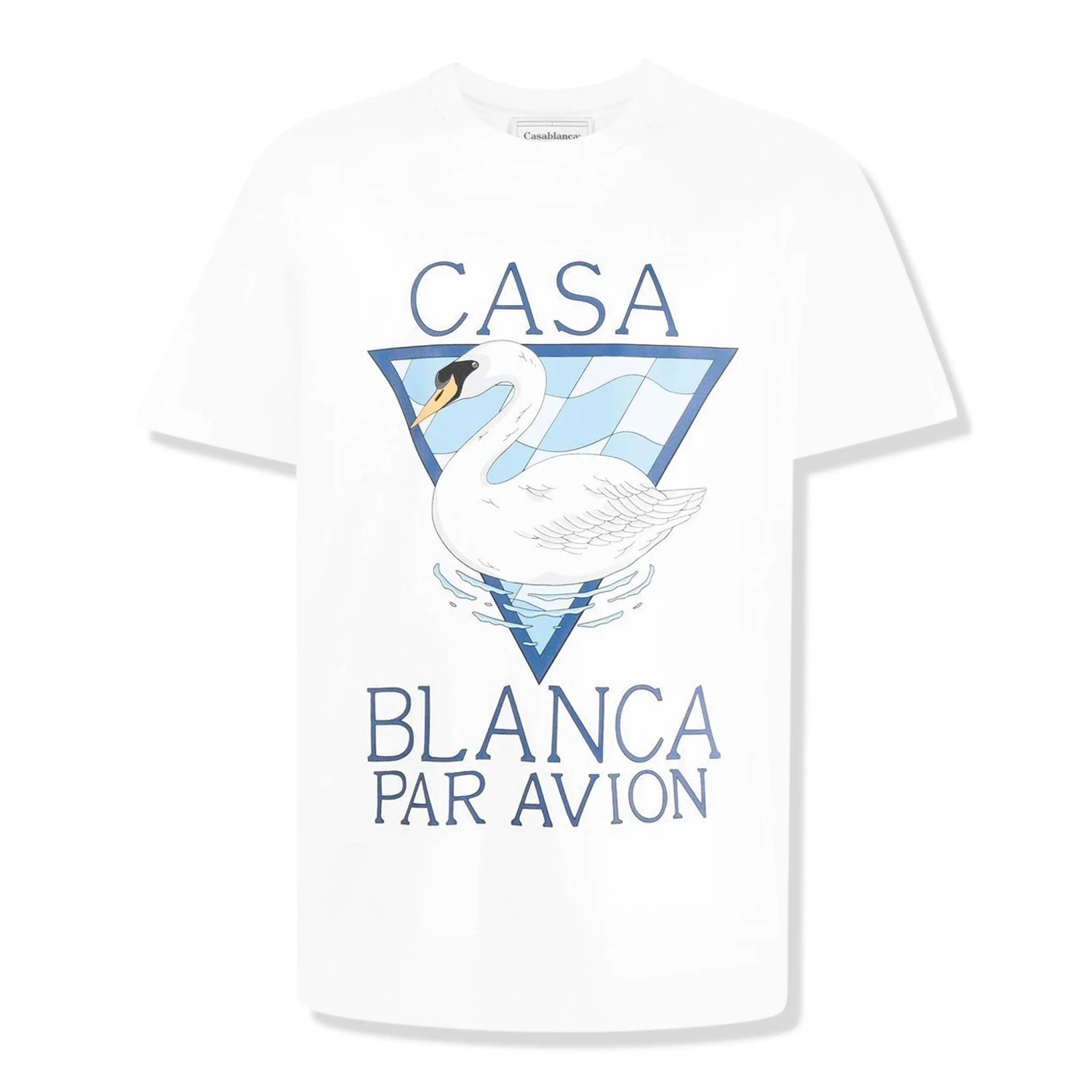 Casablanca Par Avion Screen Printed White T Shirt