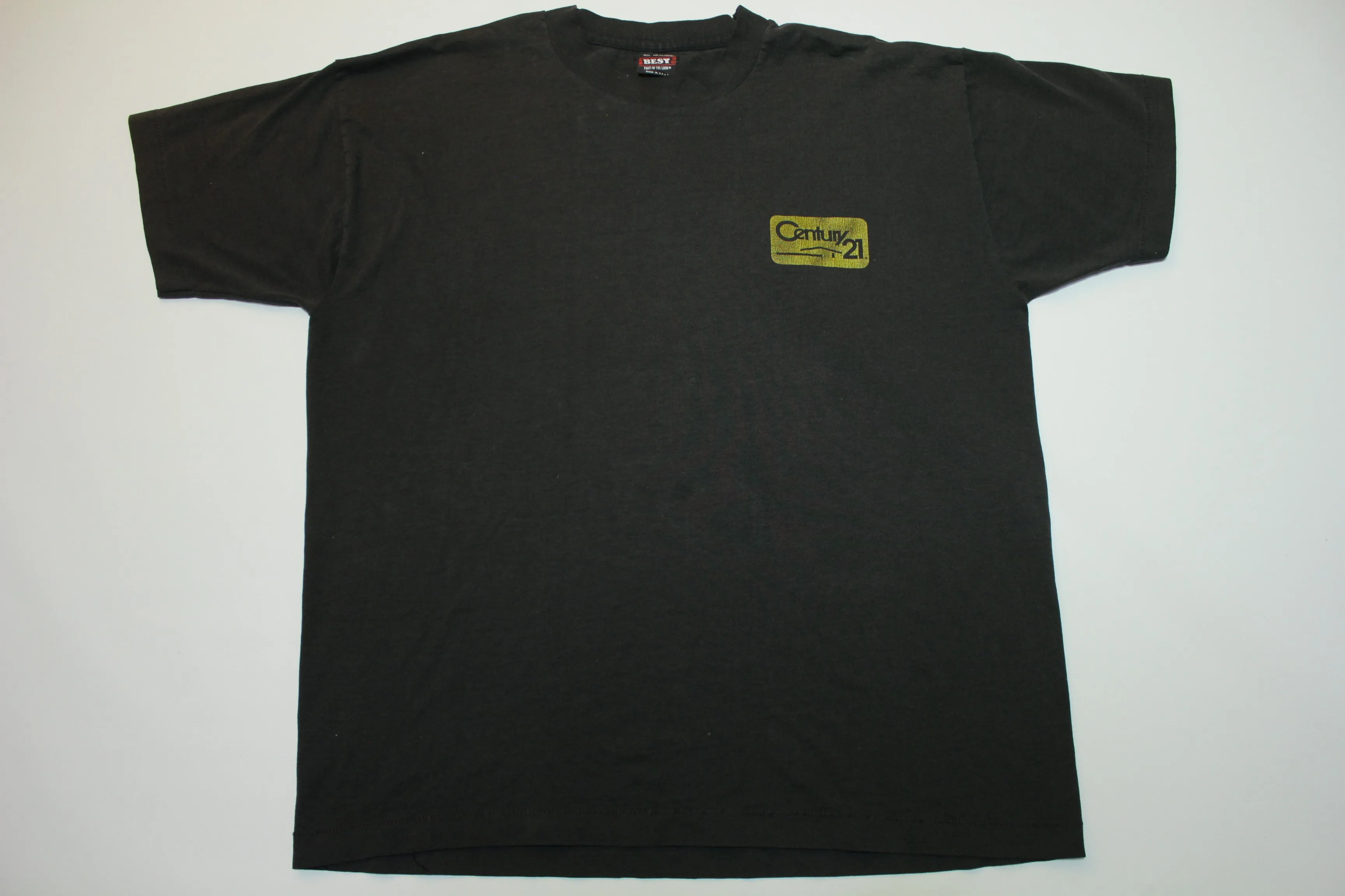 Century 21 Lean On Us Realtor Vintage 90's FOTL USA Single Stitch T-Shirt