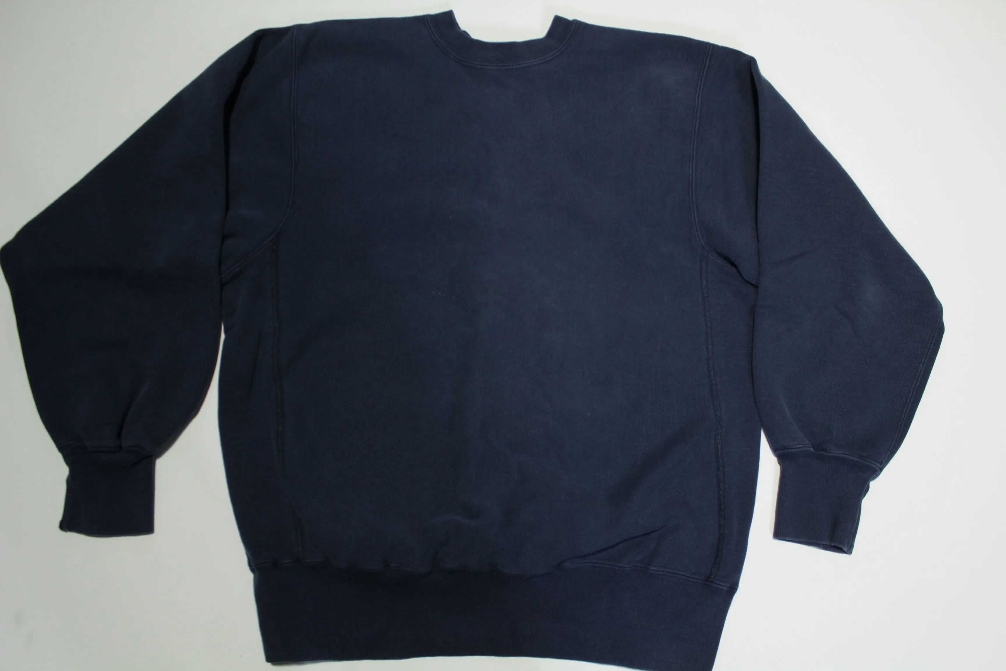 Champion Land's End Made in USA Vintage 90's Reverse Weave Crewneck Blank Sweatshirt