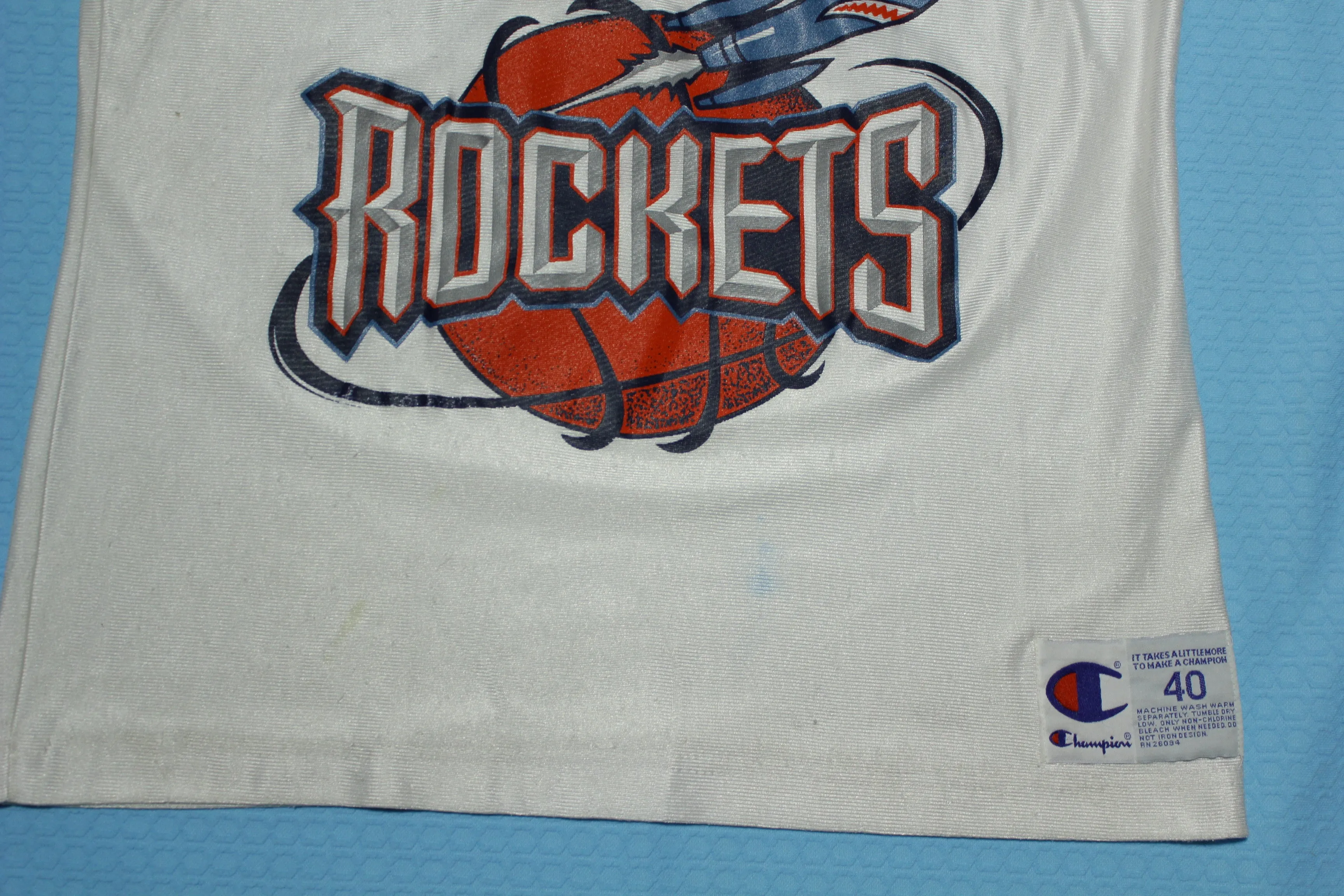 Charles Barkley Houston Rockets Vintage 90's #4 Champion Tank Top NBA Jersey