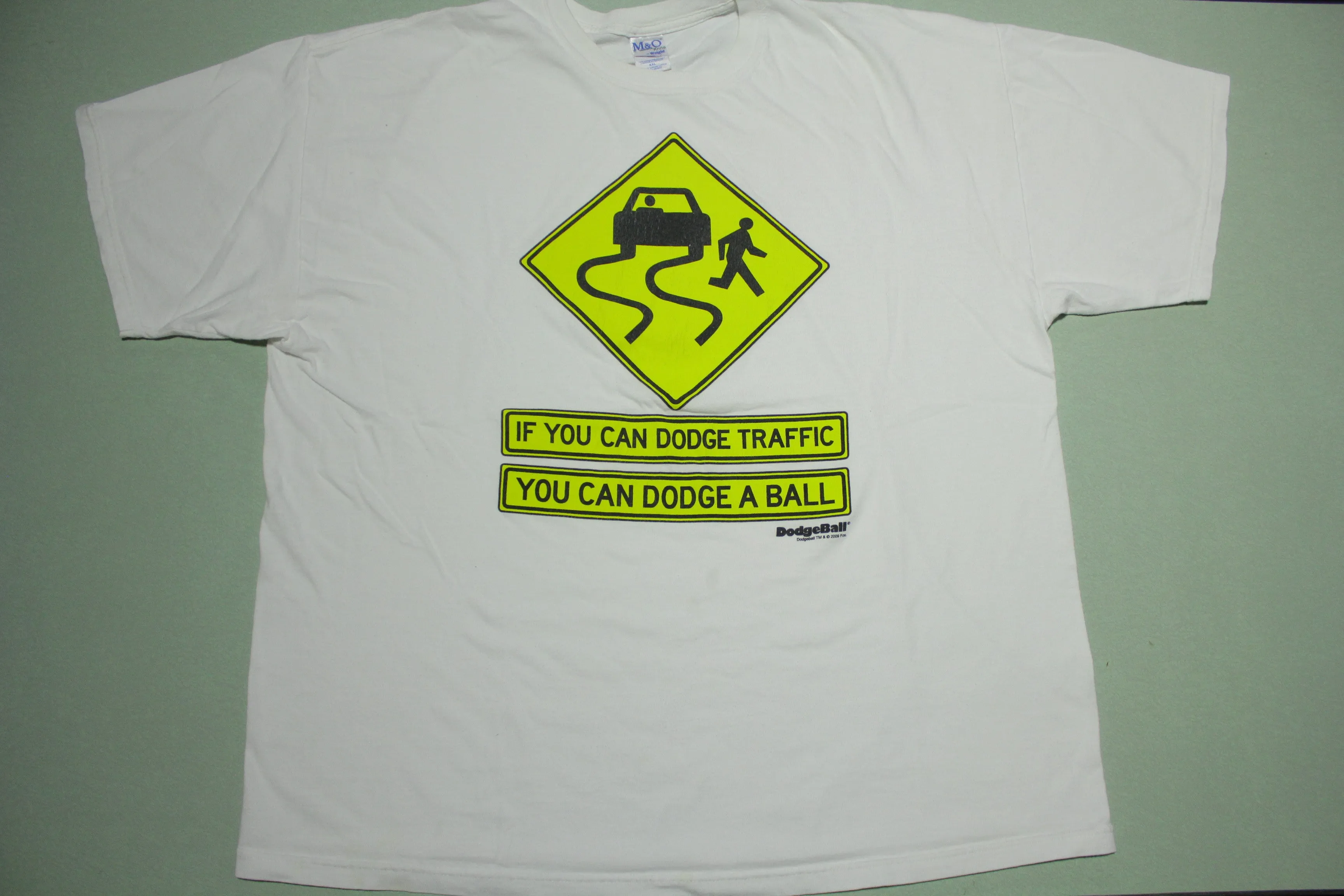 Dodgeball 2009 Licensed Promo Fox Dodge Traffic Dodge a Ball Movie T-Shirt