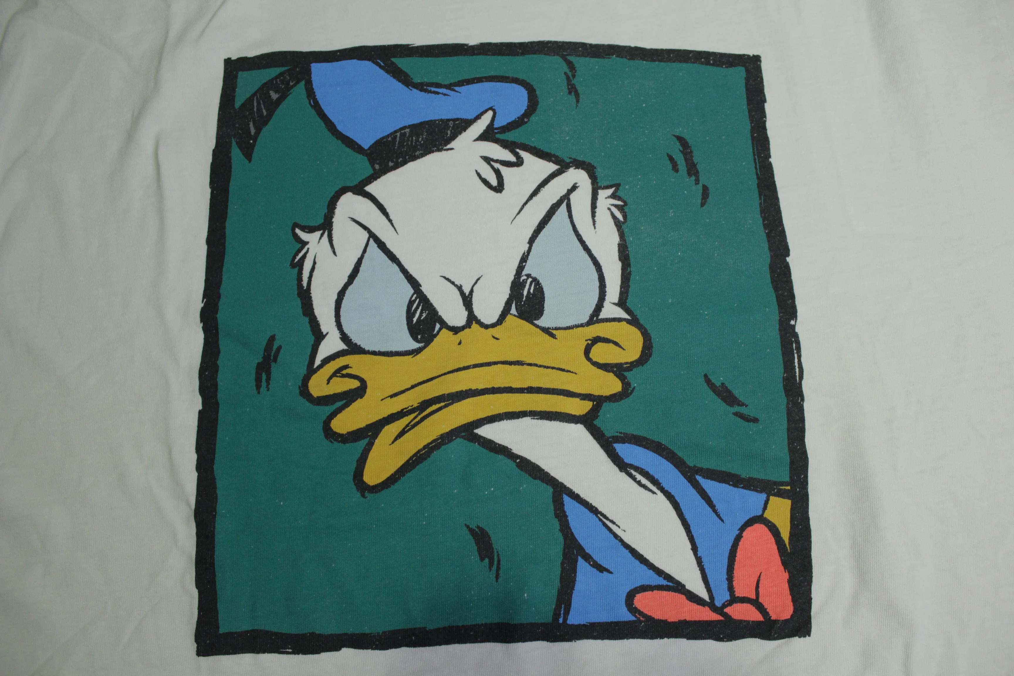 Donald Duck Angry Disney Store Made in USA 90's Character T-Shirt