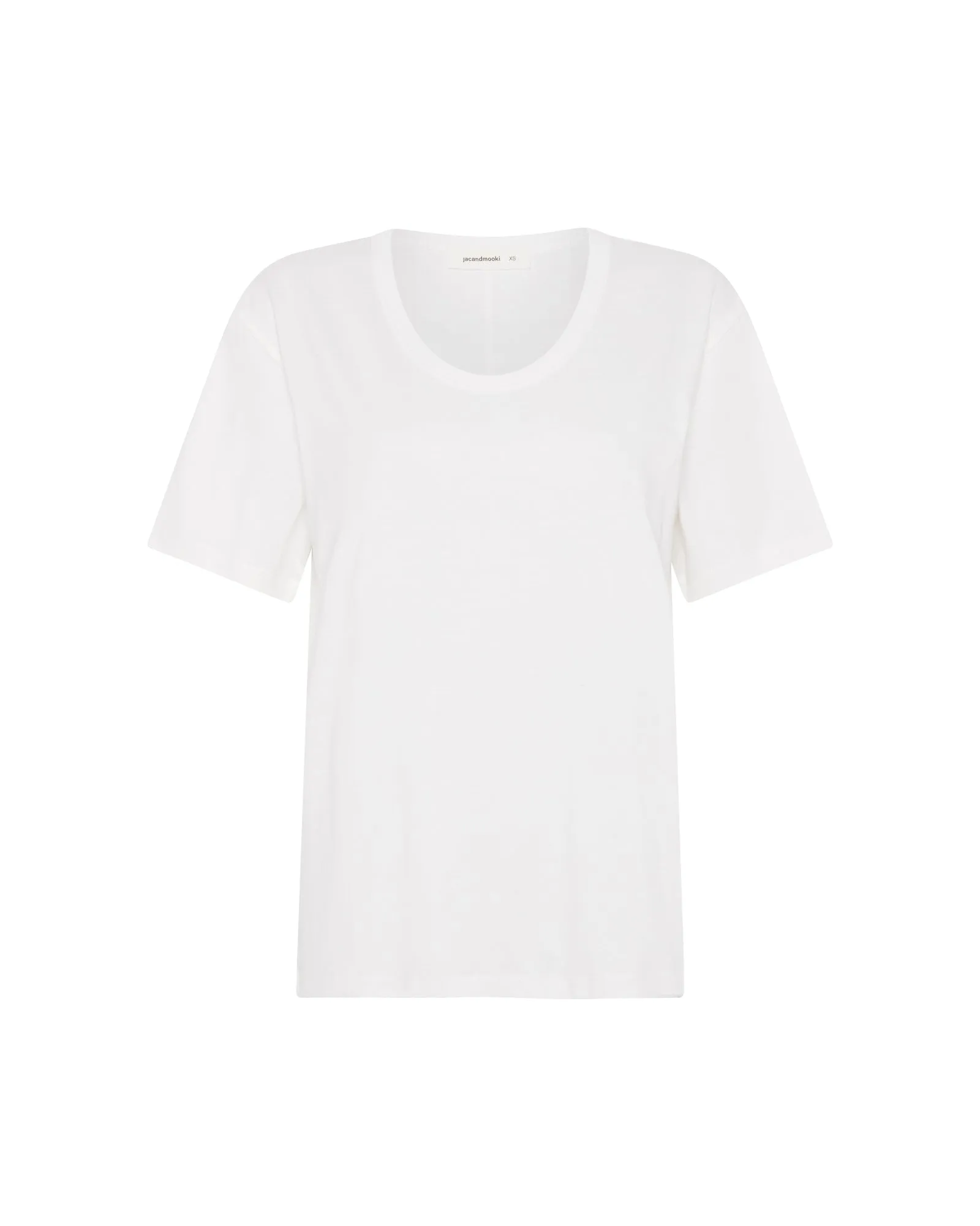 ESSENTIAL SCOOP T-SHIRT - WHITE