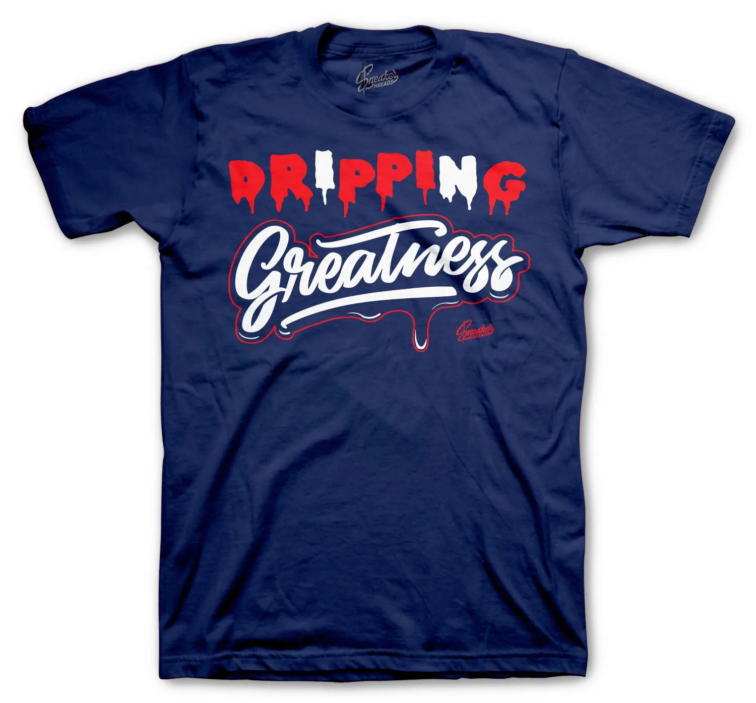 Foamposite Blue Void Shirt - Dripping Greatness - Navy