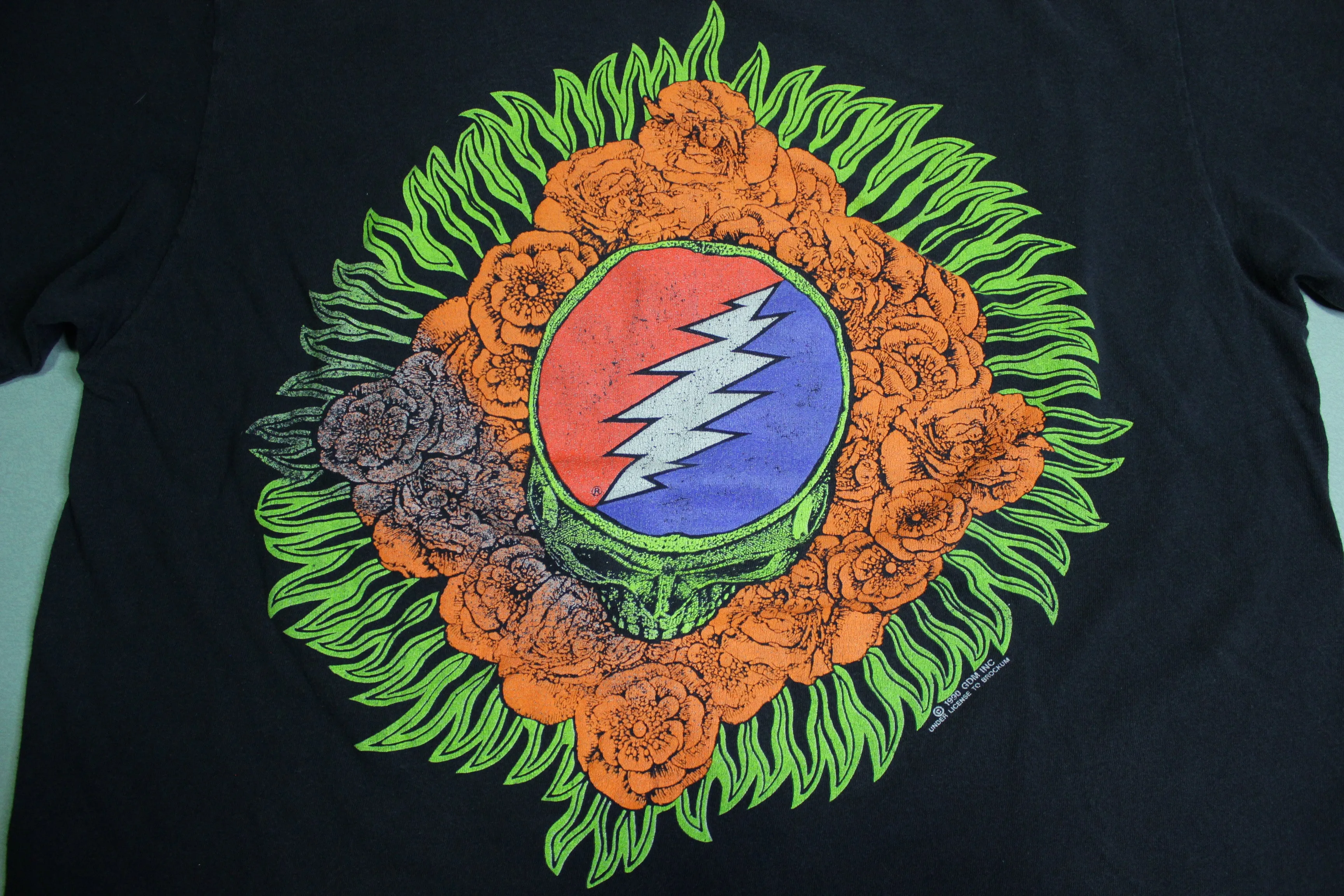 Grateful Dead American Beauty Vintage 1990 XXV 25 Year Anniversary Brockum T-Shirt