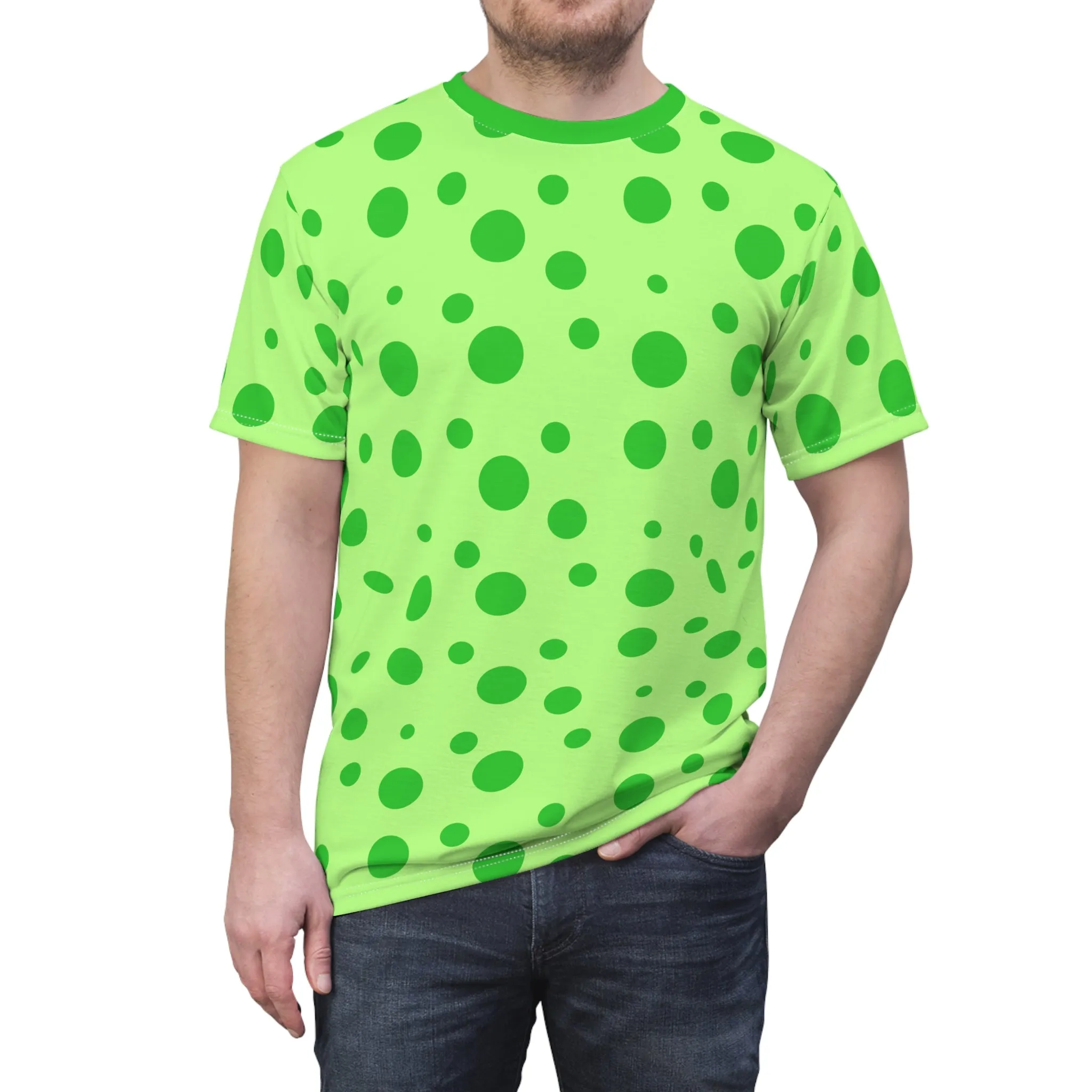 Green Spotted Light Green Unisex Tee