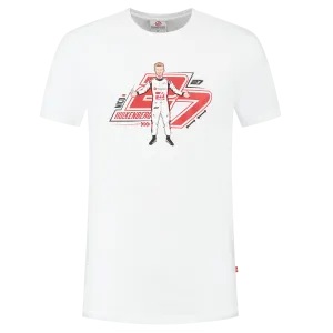 Haas Racing F1 Nico Hulkenberg Graphic T-Shirt - White