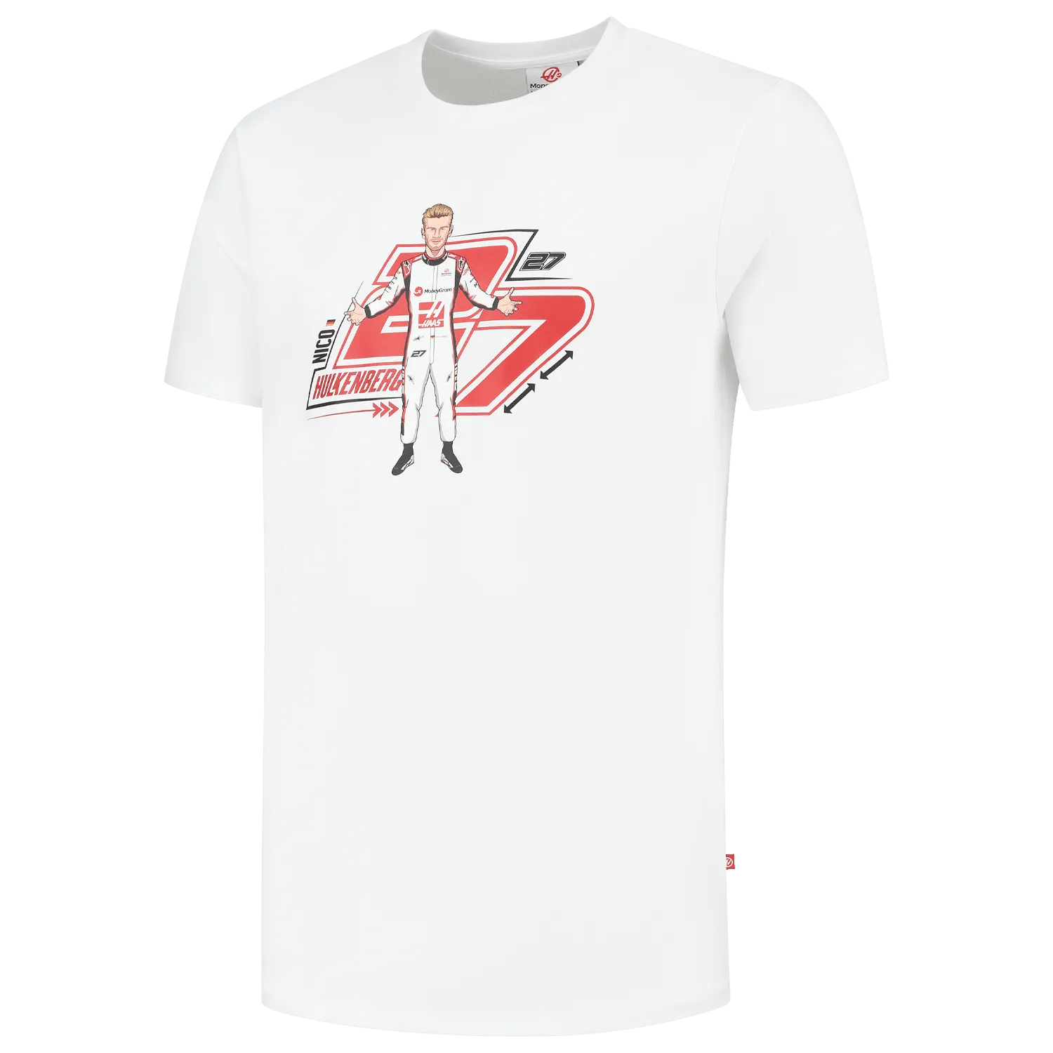 Haas Racing F1 Nico Hulkenberg Graphic T-Shirt - White