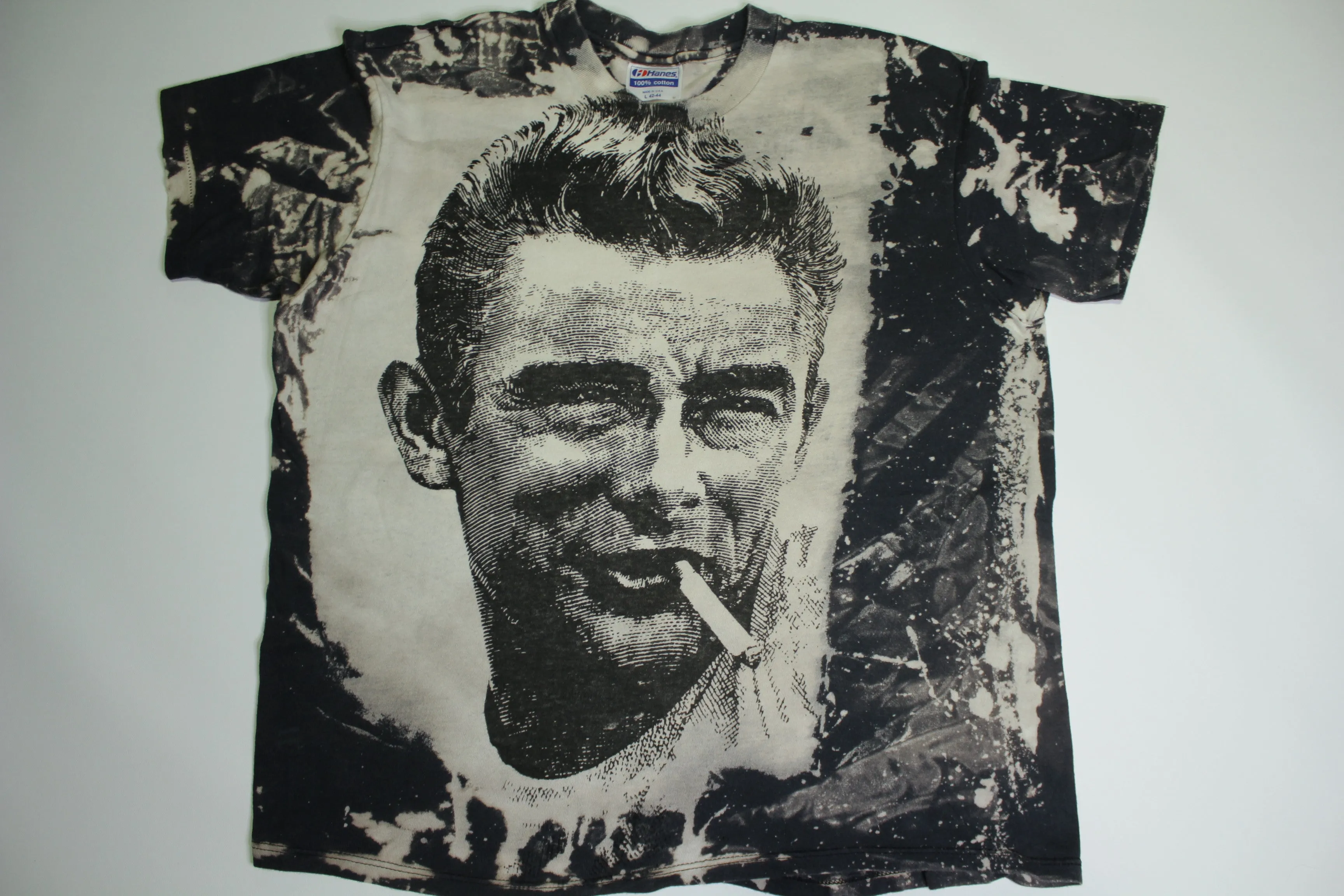 James Dean Vintage 90's Mosquitohead All Over Print Bleached Single Stitch USA T-Shirt