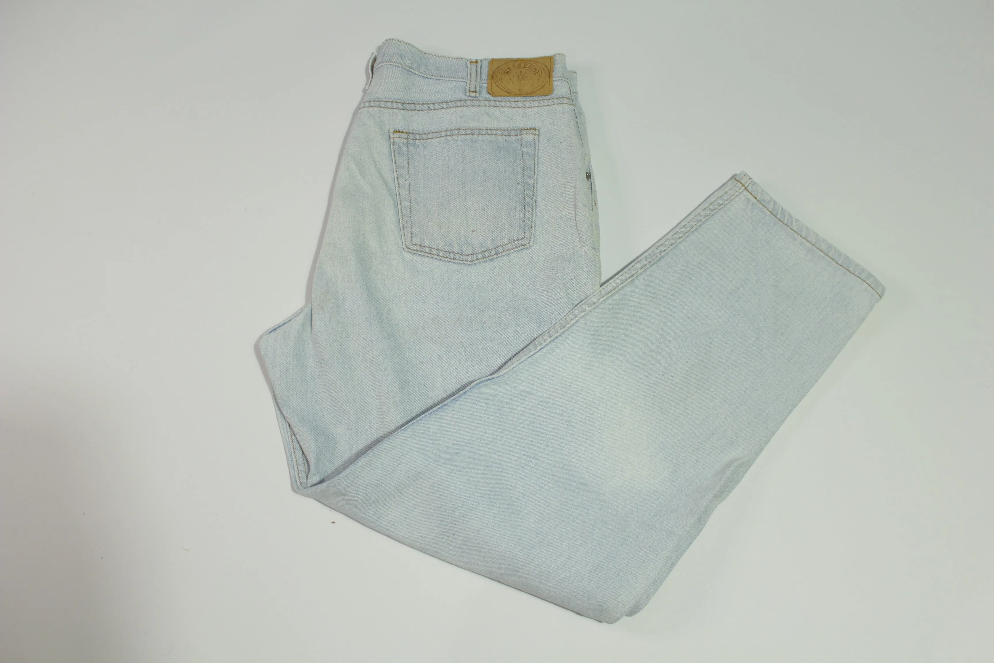 JC Penneys Weekends Vintage 80's Acid Washed Made In USA Jeans