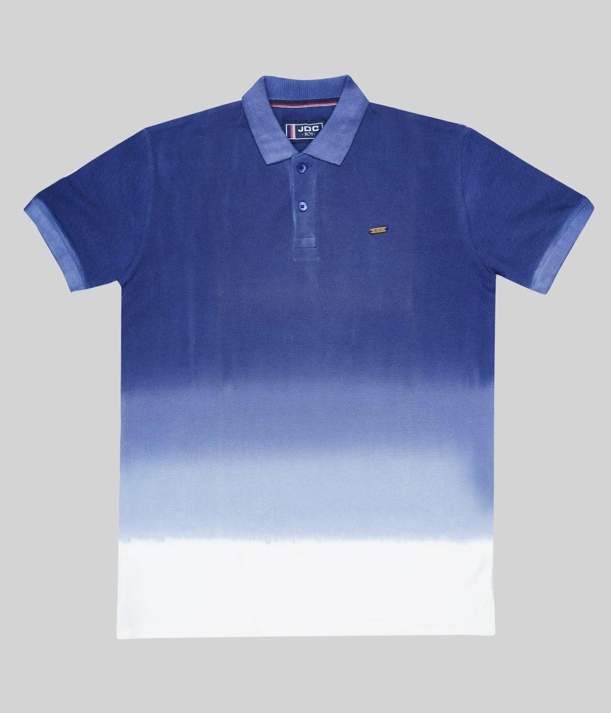 JDC Boy's Blue Solid T-shirt