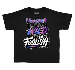 Kids Gradient Foam Shirt - Young Wild - Black