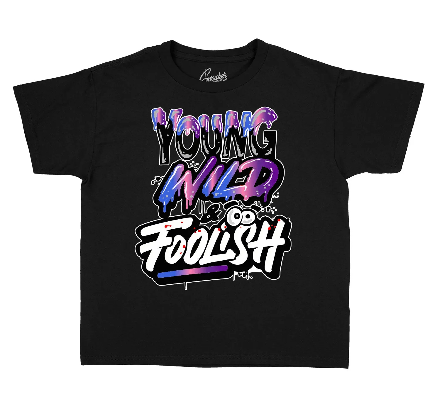 Kids Gradient Foam Shirt - Young Wild - Black