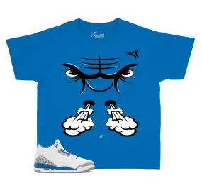 Kids Wizards 3 Shirt - Raging Face - True Blue