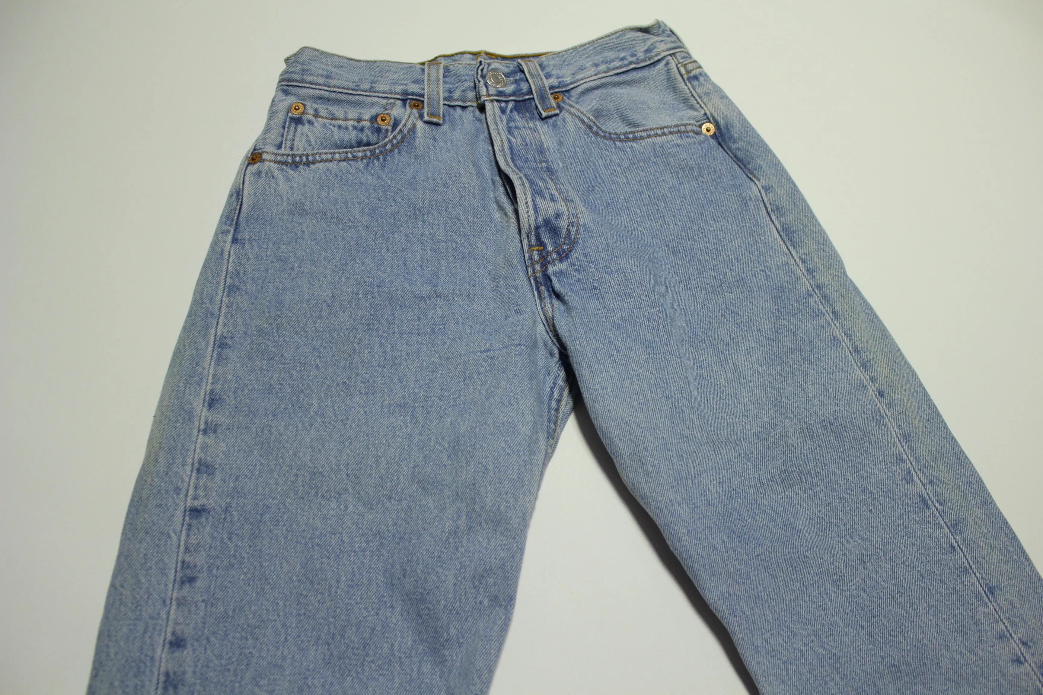 Levis 501 Button Fly Vintage 90's Denim Grunge Punk Blue Jeans