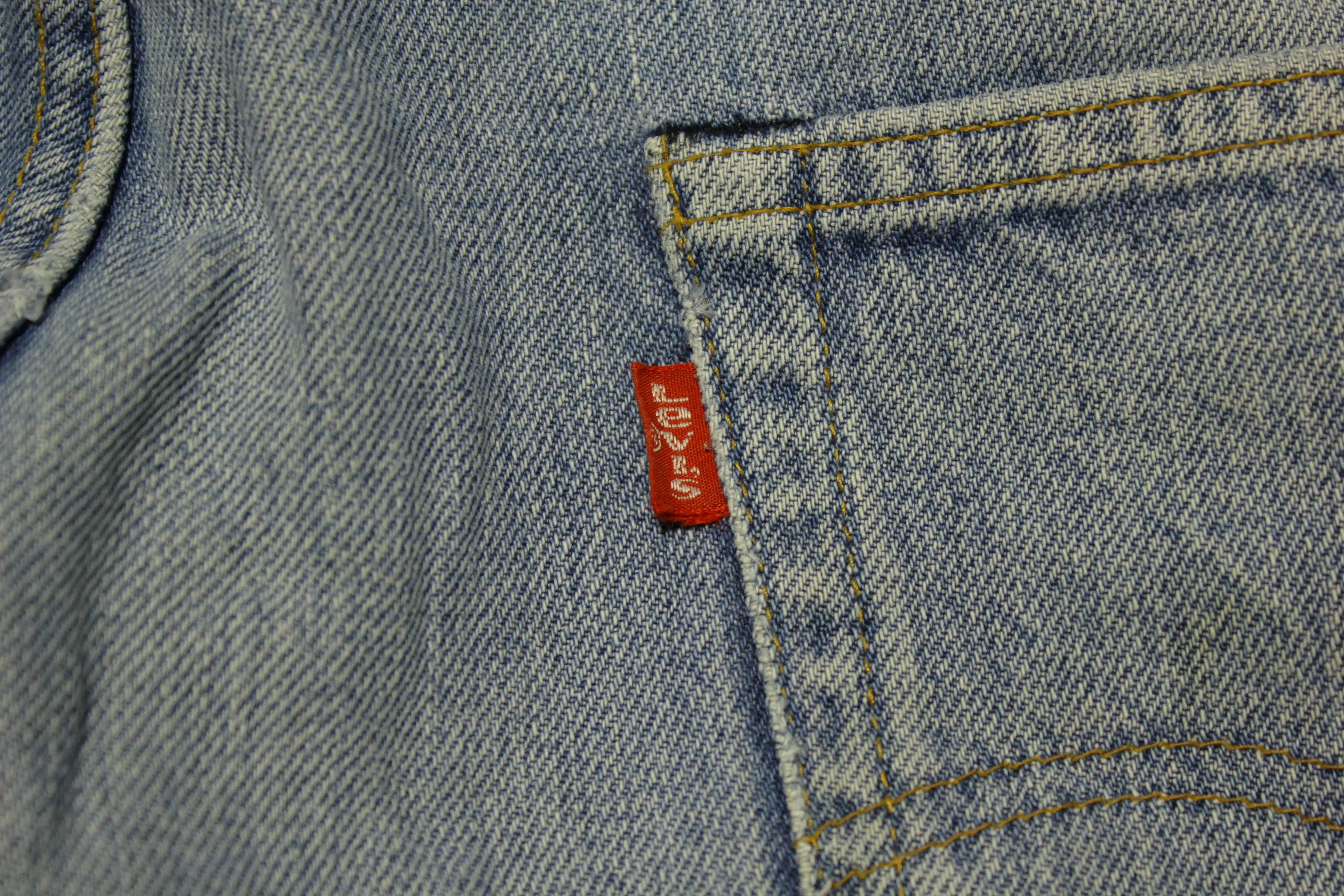 Levis 501 Selvedge Black Bar Tack #6 Stamp Vintage Redline Denim altered Blue Jeans