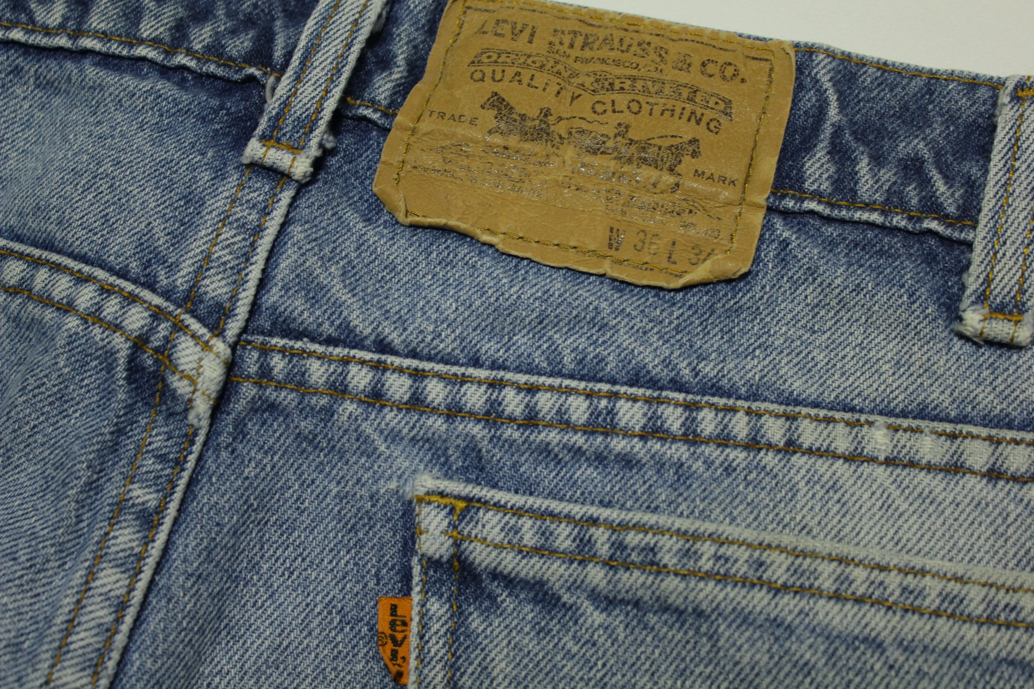 Levis 575 20507 0217 Orange Tab Vintage 80s Denim Grunge Rocker Jeans