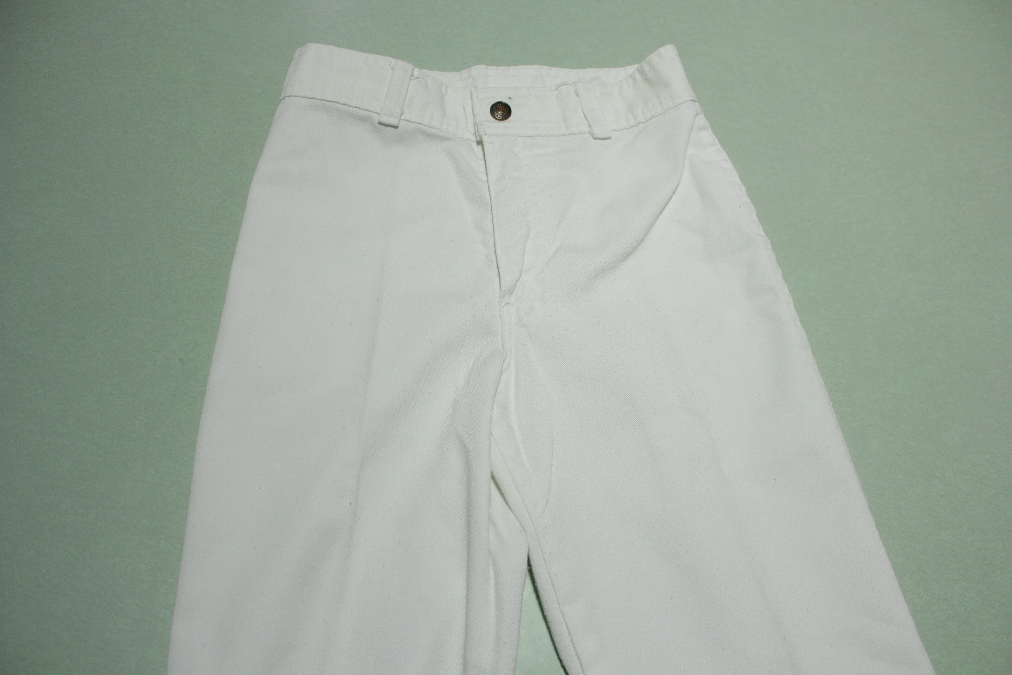 Levis Strauss Vintage 70's Big E Cocaine White Bell Bottom Disco Pants