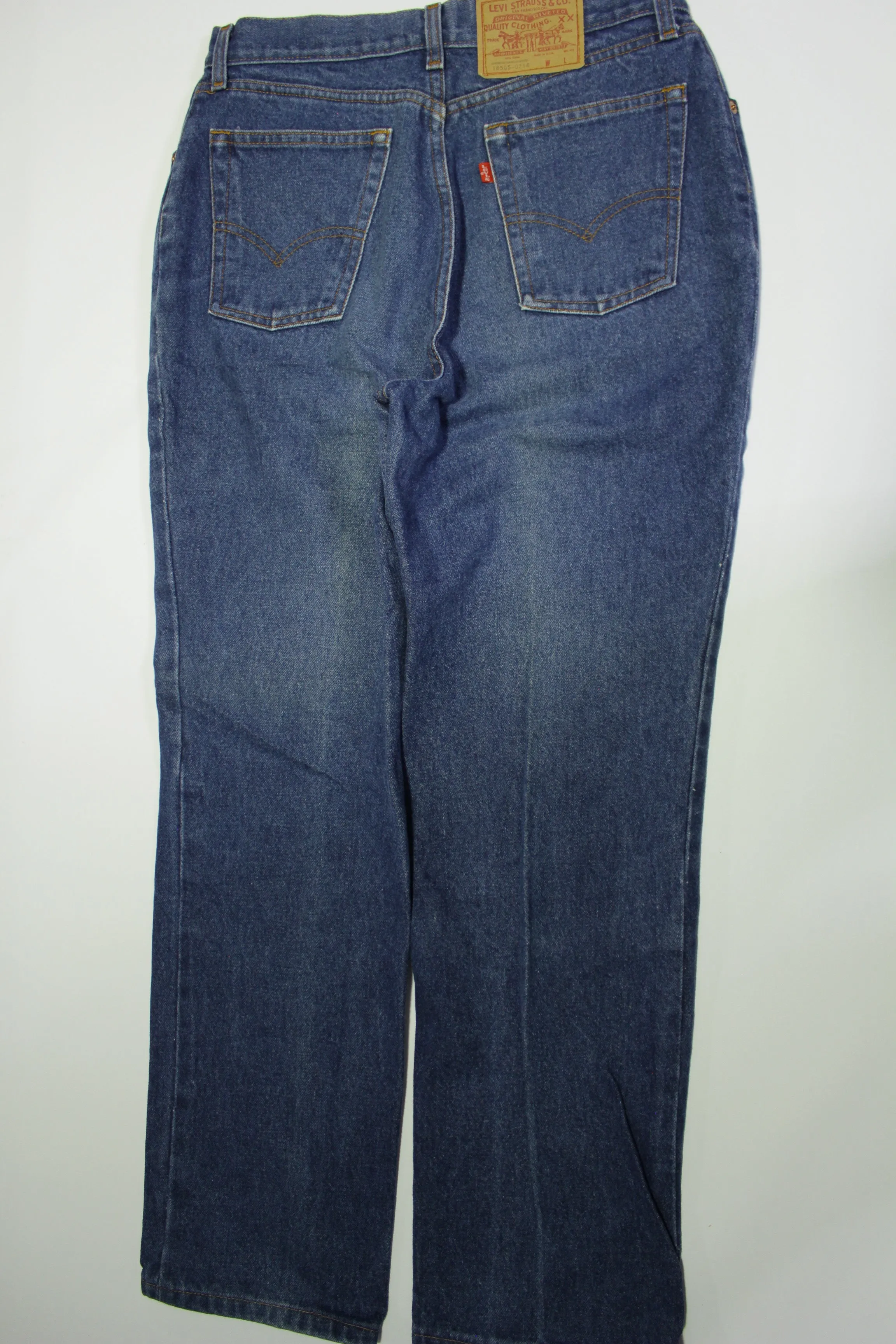 Levis Vintage 80's 18505-0214 Womens' High Waisted Hi-Rise Blue Denim Jeans