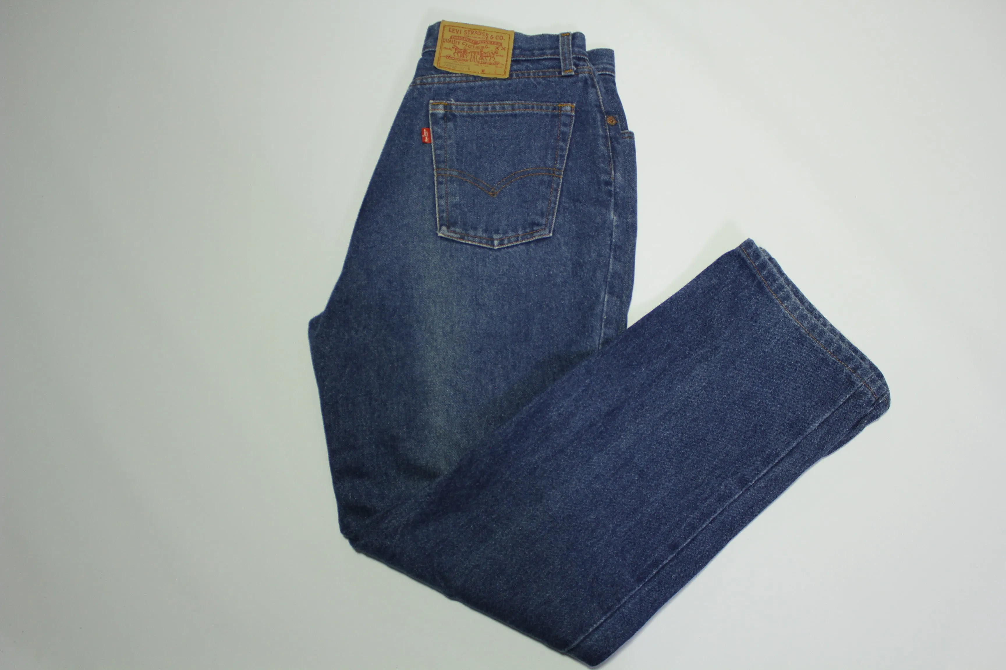 Levis Vintage 80's 18505-0214 Womens' High Waisted Hi-Rise Blue Denim Jeans