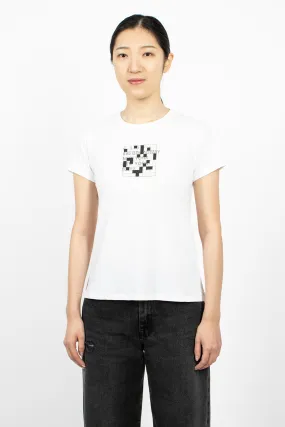 Logo Crossword Mini Boy T-Shirt White