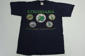 Louisiana Southern Hospitality Vintage 90's Yard Dog Jerzees USA Tourist T-Shirt