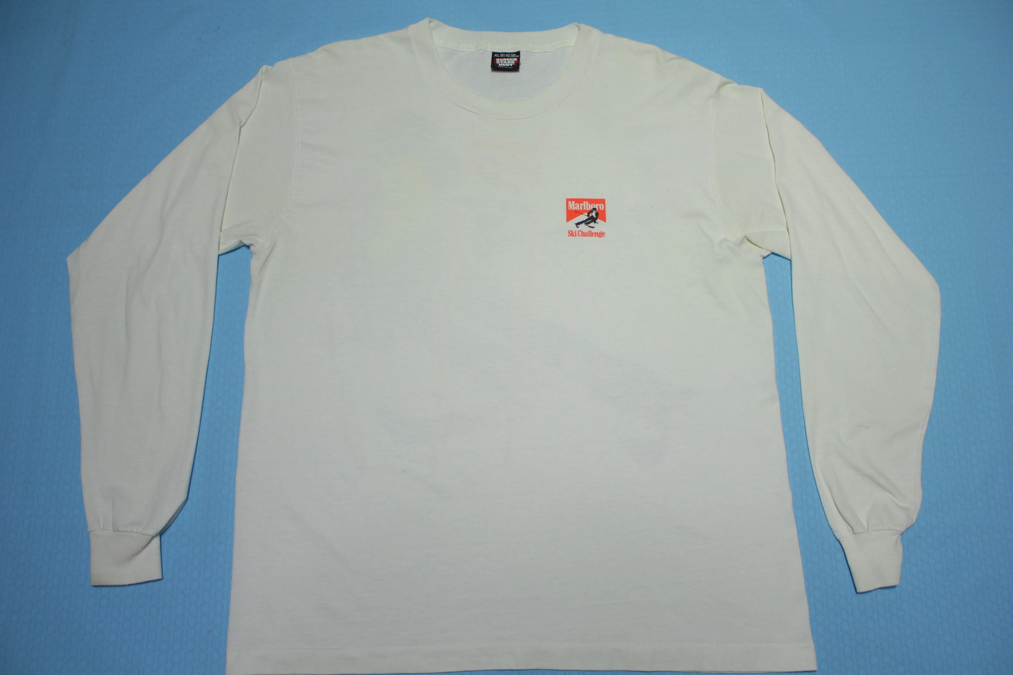 Marlboro Ski Challenge Vintage 90's Snow Skiing Cigarette Promo Long Sleeve T-Shirt