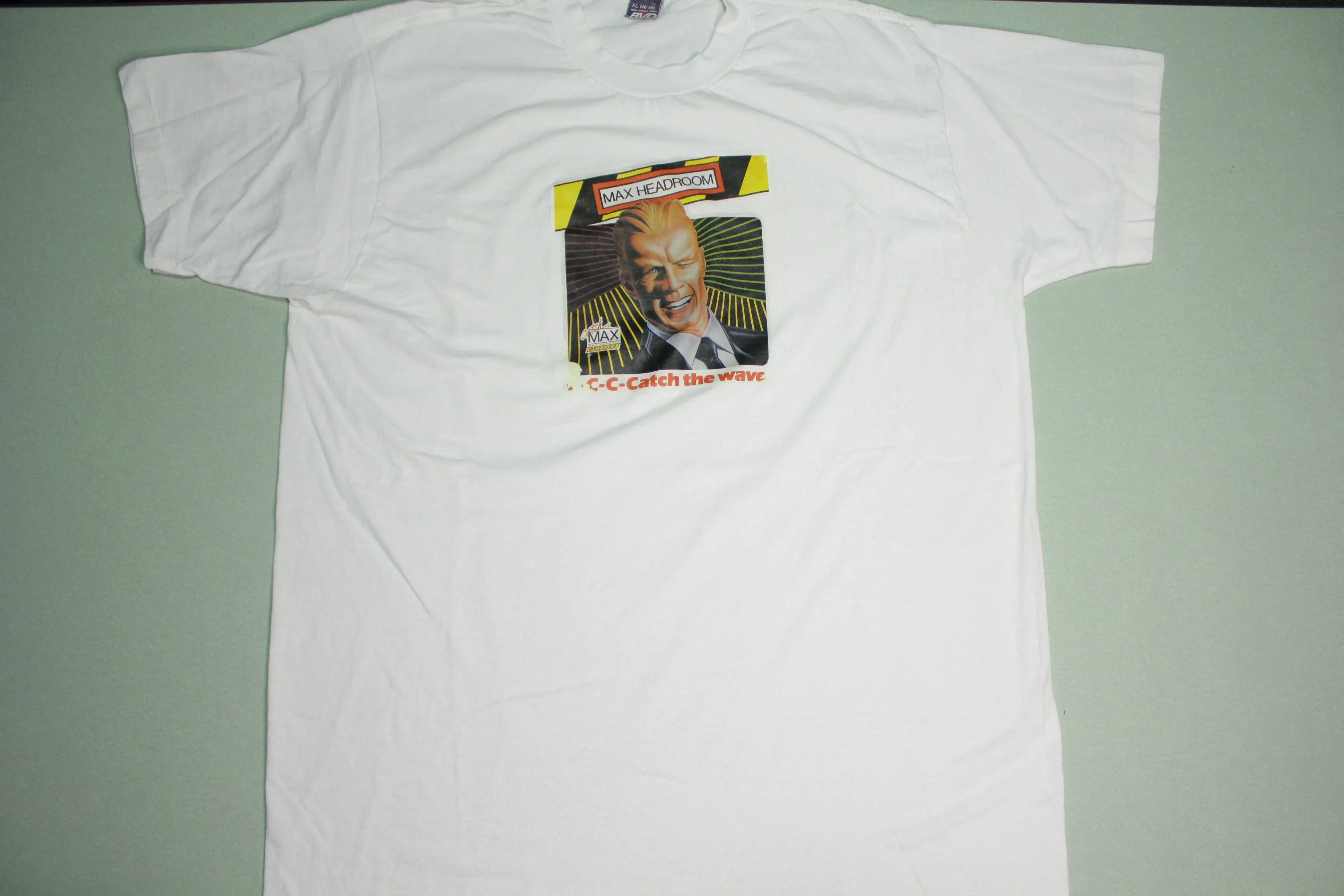 Max Headroom Catch The Wave Coke Cinemax Vintage 80's Single Stitch Coca Cola T-Shirt