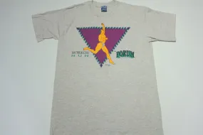 MCMXCIII 1993 Vintage 90's The Forum Orange Man Run Single Stitch T-Shirt