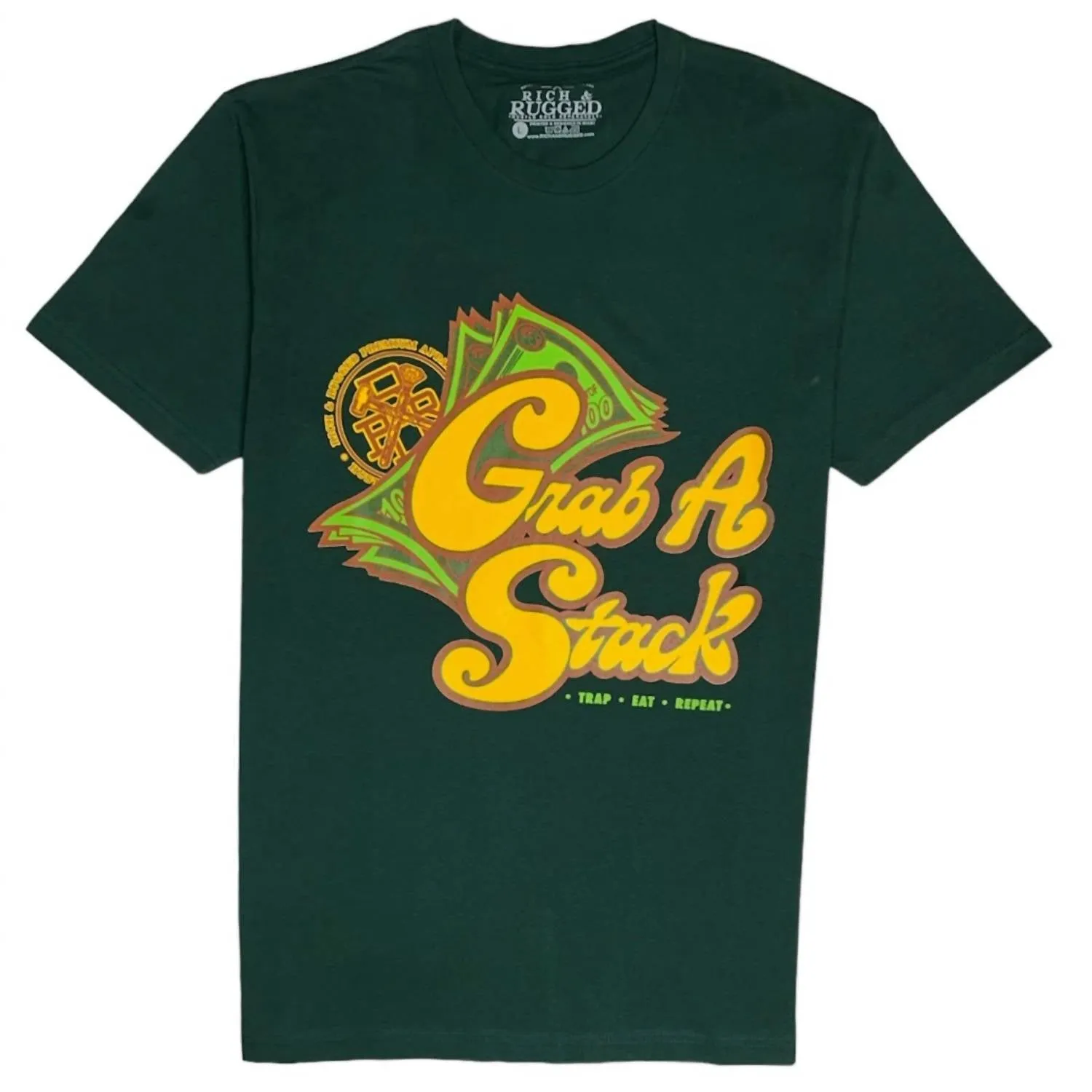 Men's Grab Stacks T-Shirt In Green