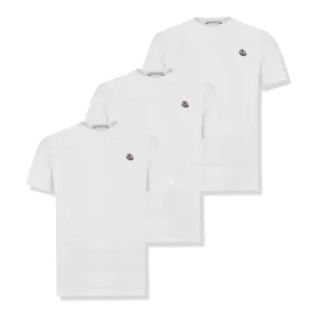 Moncler 3 Pack White T Shirt