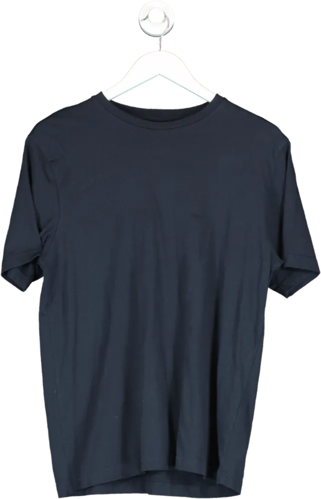 Moss Bros Blue 100% Cotton Crew Neck T Shirt UK M