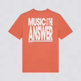 Music Is The Answer Slogan T-Shirt