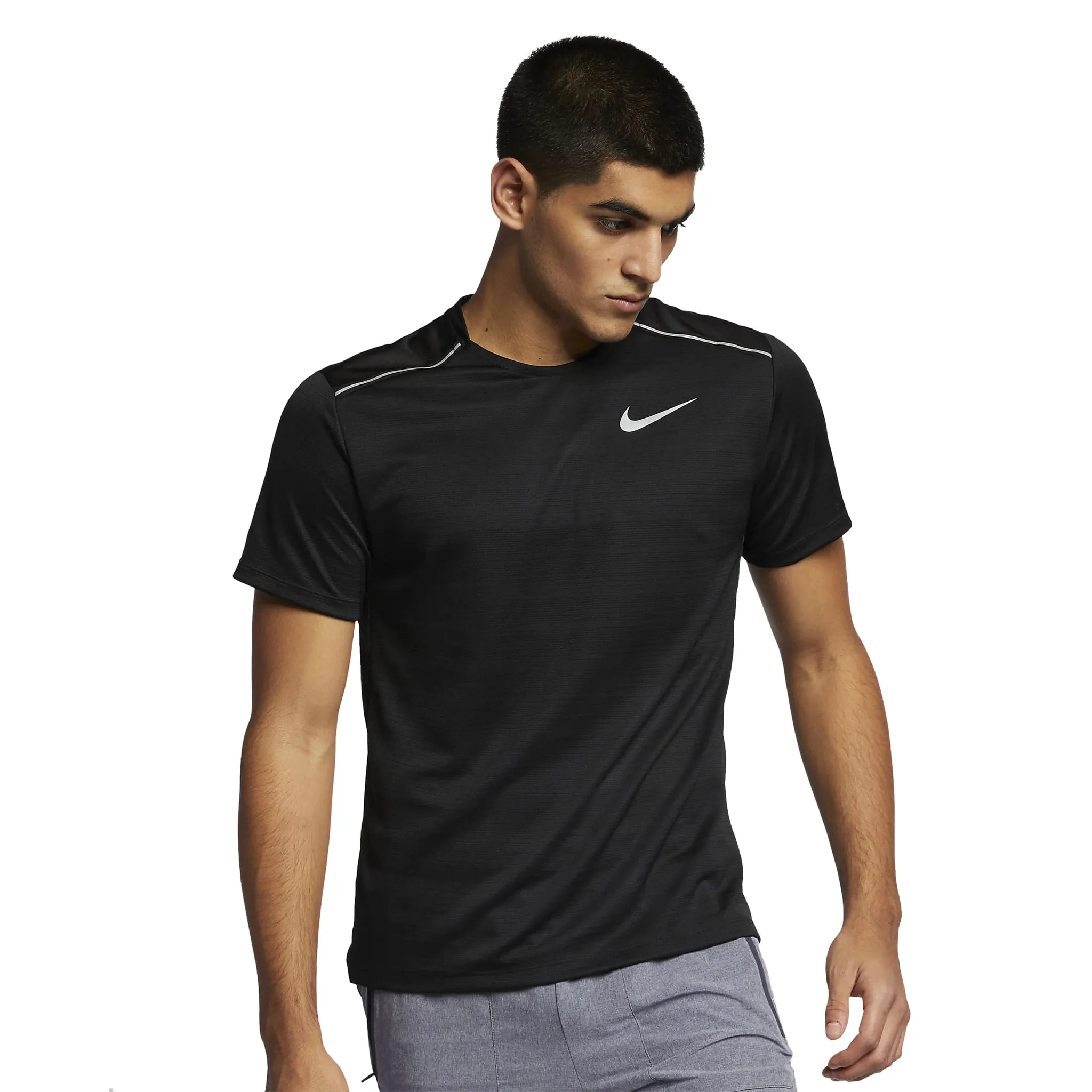 Nike Dri-FIT Black Miler Running T Shirt