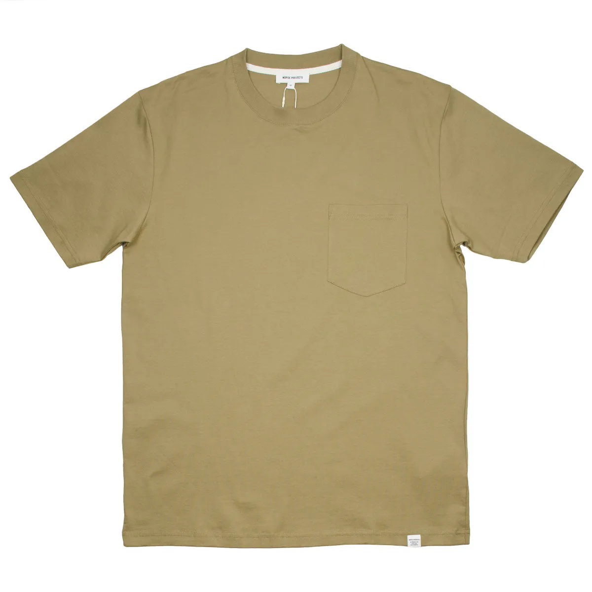 Norse Projects - Johannes Standard Pocket T-shirt - Utility Khaki