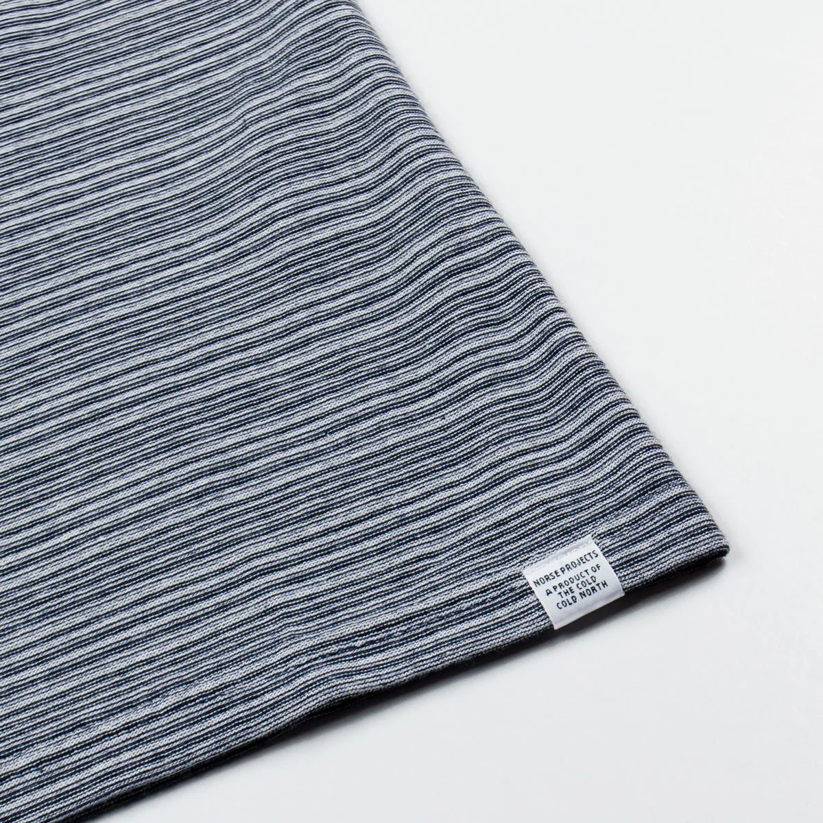 Norse Projects - Niels Multi Textured Stripe T-shirt - Navy / White