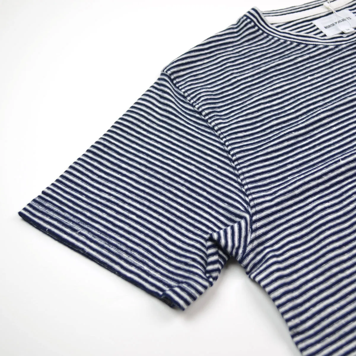 Norse Projects - Niels Pocket Linen T-shirt - Dark Navy