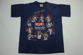 Olympic USA Dream Team 1992 Jordan Magic Vintage 90's Nutmeg Mills Single Stitch T-Shirt