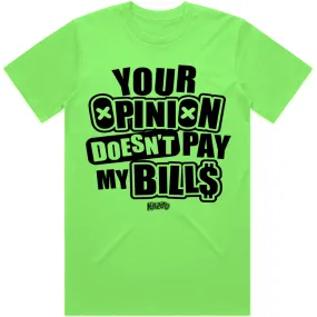 OPINION : Neon Green Sneaker Tees Shirt