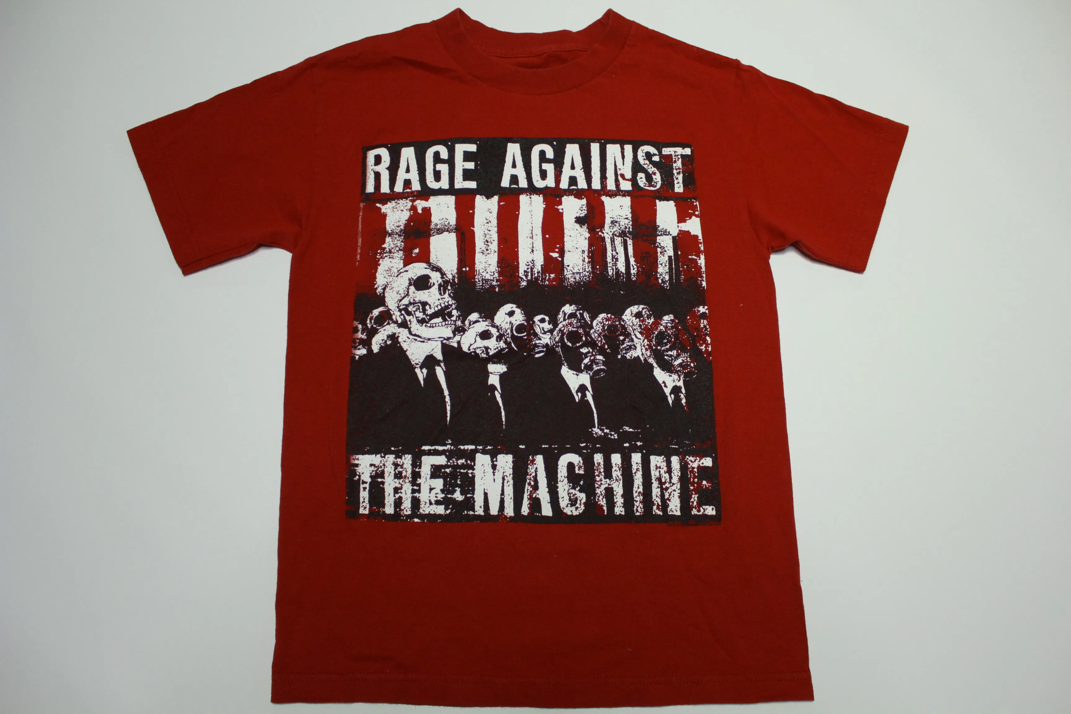 Rage Against The Machine Skull Zombie Skeleton Suits Gas Mask T-Shirt